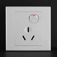 一位开关16A三极扁插