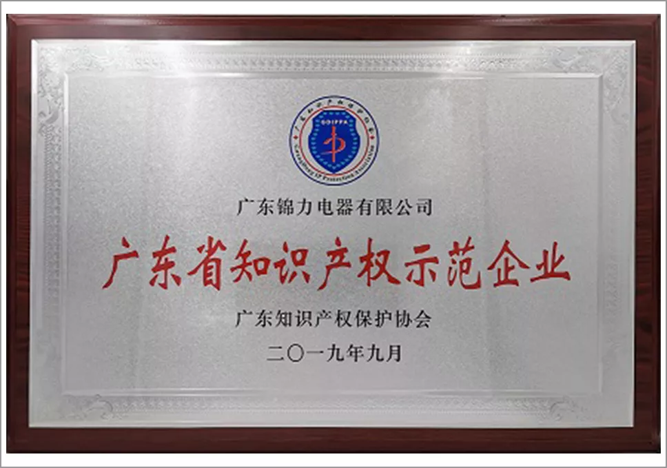 Guangdong Provincial Intellectual Property Demonstration Enterprise